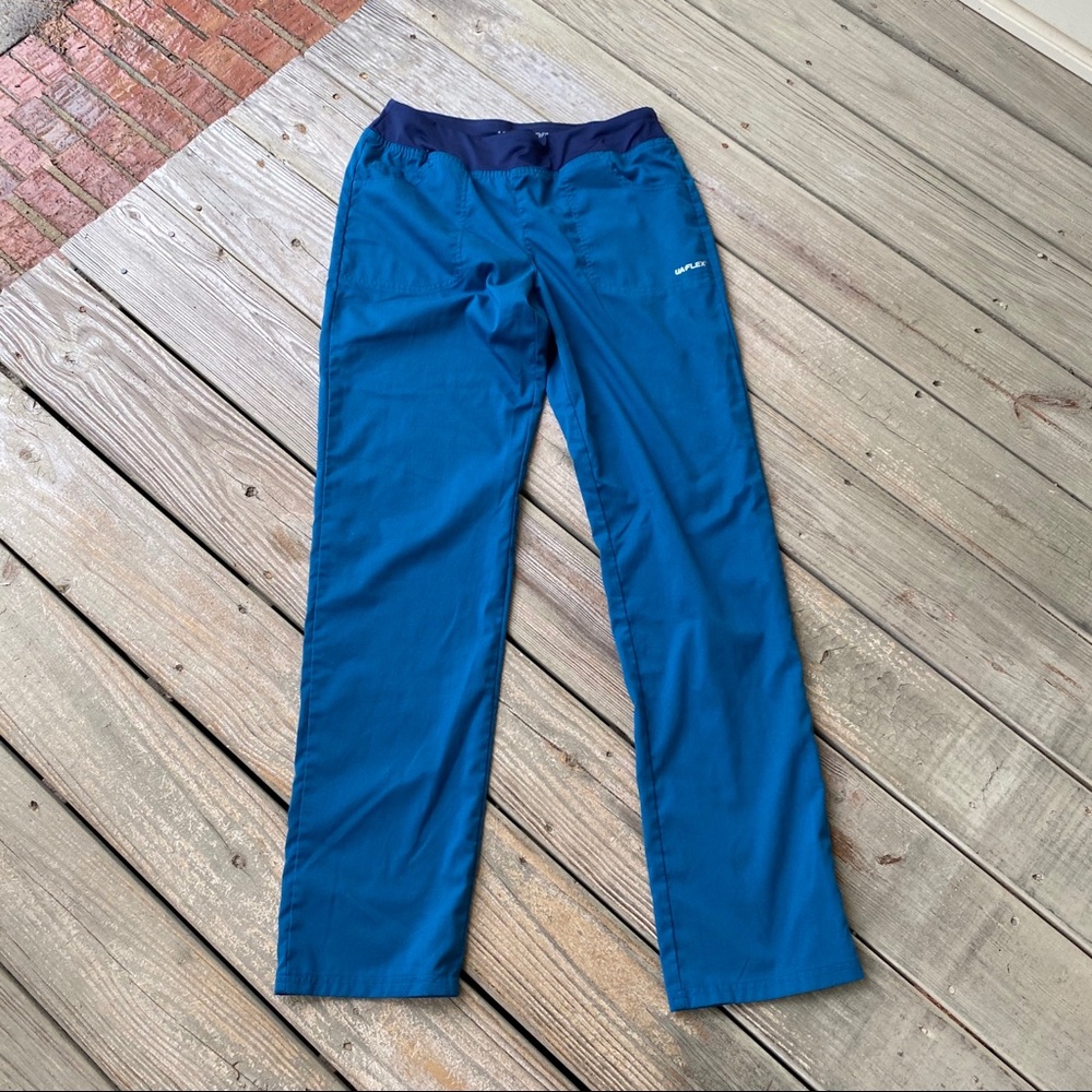 UA Flex2 Scrub Pants Size Small Women blue cabna